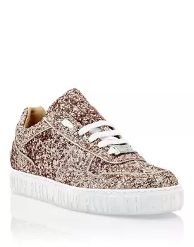 Кроссовки Lo-Top Glitter King Power Philipp Plein, цвет Bronce