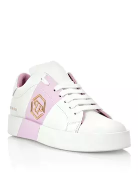 Кроссовки Lo-Top Hexagon Philipp Plein, цвет White/Lilac