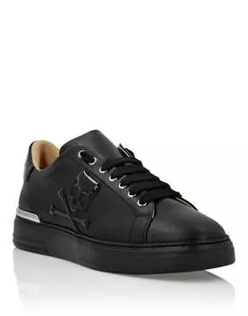 Кроссовки Lo-Top Skull&Bones Philipp Plein, цвет Black / Black
