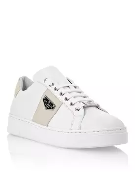 Кроссовки Lo-Top Triangle Plein Philipp Plein, цвет White Beige