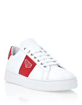 Кроссовки Lo-Top Triangle Plein Philipp Plein, цвет White / Red