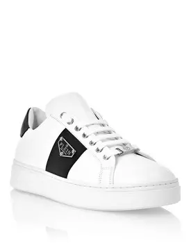 Кроссовки Lo-Top Triangle Plein Philipp Plein, цвет White / Black
