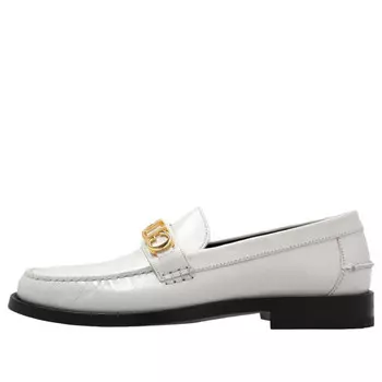 Кроссовки loafer with metal logo 'white' Gucci, белый