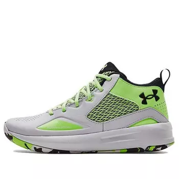 Кроссовки lockdown 5 'halo grey quirky lime' Under Armour, серый