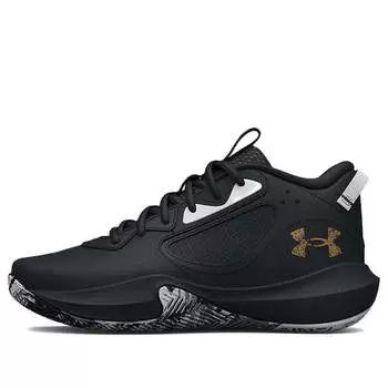 Кроссовки lockdown 6 'black metallic gold' Under Armour, черный