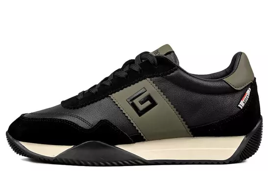 Кроссовки LOHAN·SIR Lifestyle Shoes Men Low-top, черный/зеленый