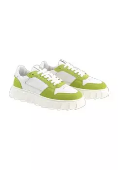 Кроссовки Лондон кожаные женские Apple of Eden, цвет Light Green Whit