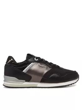 Кроссовки London Shine W PLS40046 Pepe Jeans, черный