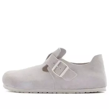 Кроссовки london suede leather 'antique white' Birkenstock, белый