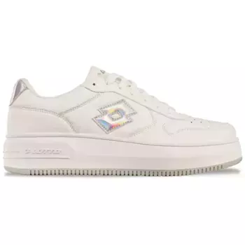 Кроссовки Lotto, - с мерцающими металлическими деталями, белый