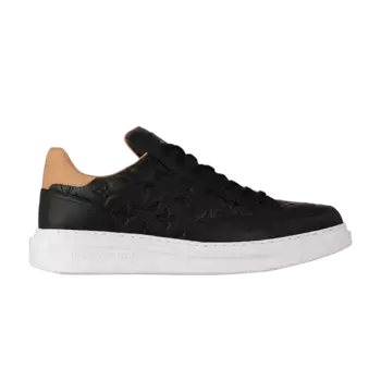 Кроссовки Louis Vuitton Beverly Hills Sneaker Black Brown Monogram Embossed, черный