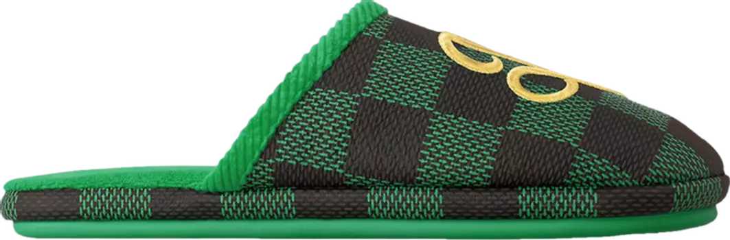 Кроссовки Louis Vuitton Palace Slipper 'Damier Pop - Green', зеленый