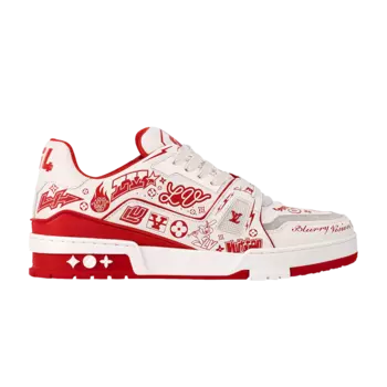 Кроссовки Louis Vuitton Trainer, красный