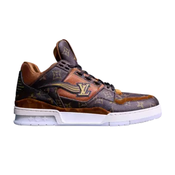 Кроссовки Louis Vuitton Trainer Low, коричневый