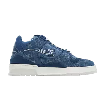 Кроссовки Louis Vuitton Trainer Low Monogram Denim, синий