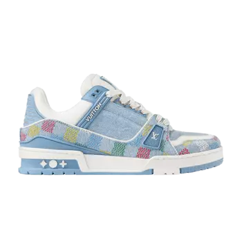 Кроссовки Louis Vuitton Trainer 'Lvers Damier', синий