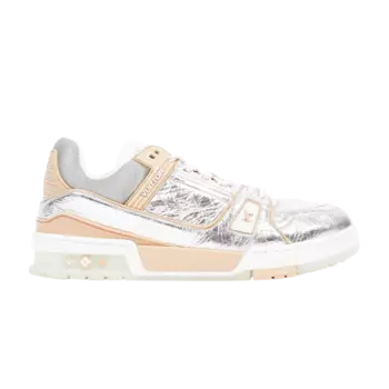 Кроссовки Louis Vuitton Trainer, серебряный