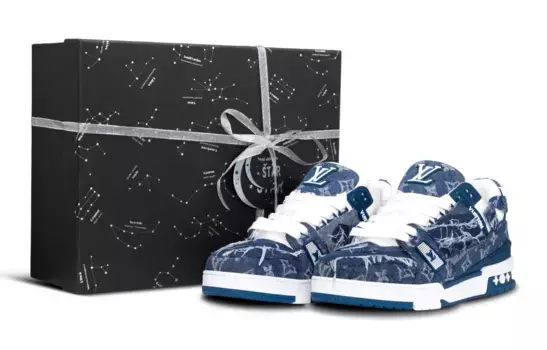 Кроссовки Louis Vuitton Trainer Skateboarding, темно-синий