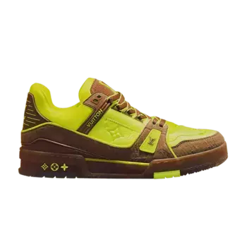 Кроссовки Louis Vuitton Trainer Yellow Monogram, желтый