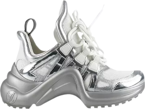 Кроссовки Louis Vuitton Wmns Archlight Sneaker Metallic Silver, серебряный