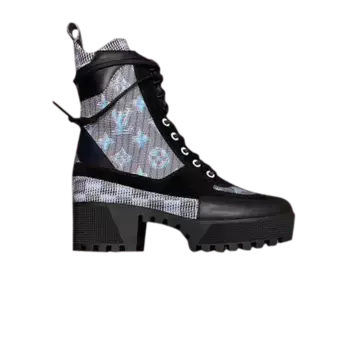 Кроссовки Louis Vuitton Wmns Laureate Platform Monogram LV Pop, черный