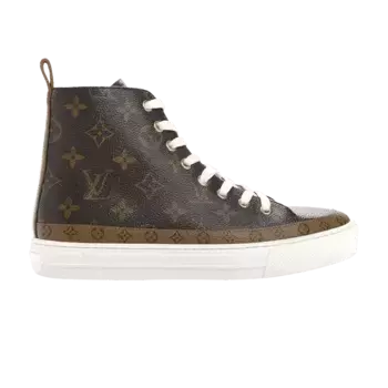 Кроссовки Louis Vuitton Wmns Stellar High Brown Monogram, коричневый