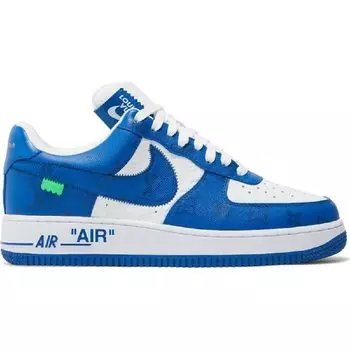 Кроссовки Louis Vuitton x Nike Air Force 1 Low, синий/белый