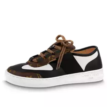 Кроссовки lous sneakers 'black with brown monogram deco' Louis Vuitton, черный