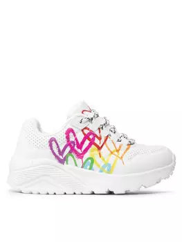 Кроссовки Love Brights Skechers, белый