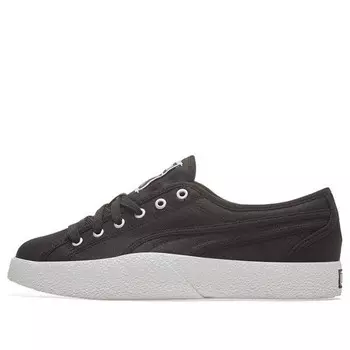 Кроссовки love canvas black/white casual board shoes Puma, черный