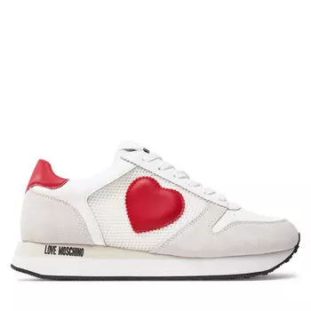 Кроссовки LOVE MOSCHINO JA15493G0IIQ810A Bco Rosso, белый