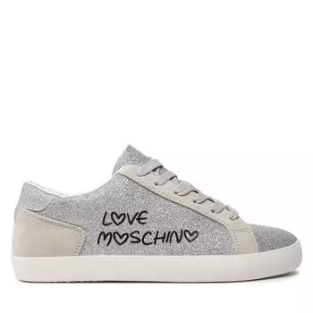 Кроссовки LOVE MOSCHINO JA15512G0IJK190A Glit/Cro Arg/Bco, серебро