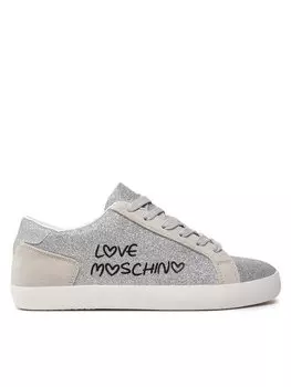 Кроссовки Love Moschino, серебряный