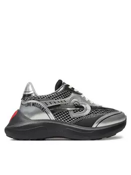 Кроссовки Love Moschino, серебряный