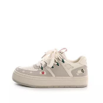 Кроссовки Lovely you Skateboarding Shoes Women's Low-top Brown, серый