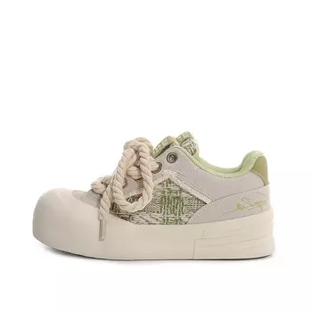 Кроссовки Lovely you Skateboarding Shoes Women's Low-top, хаки