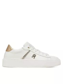 Кроссовки Low Cut Lace-Up Sneaker T4A9-33933-0206 S Tommy Hilfiger, белый