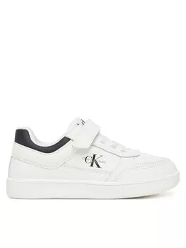 Кроссовки Low Cut Lace-Up/ Velcro Sneaker V1X9-82077-1355 S Calvin Klein Jeans, белый