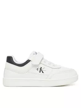 Кроссовки Low Cut Lace-Up/ Velcro Sneaker V1X9-82077-1355 S Calvin Klein Jeans, белый