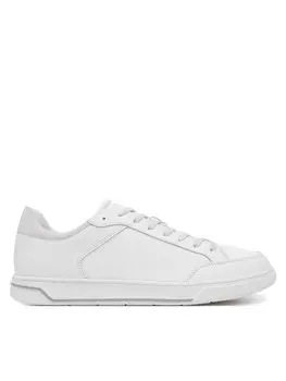 Кроссовки Low Top Lace Up Lth Mono HM0HM01756 Calvin Klein, белый