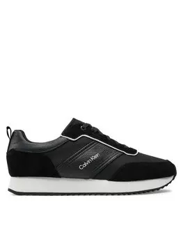 Кроссовки Low Top Lace Up Mix HM0HM01554 Calvin Klein, черный