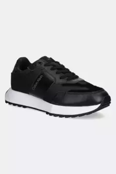 Кроссовки LOW TOP LACE UP NYLON WOVEN Calvin Klein, черный