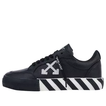 Кроссовки low vulcanised sneakers black Off-White, черный