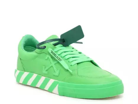 Кроссовки Low Vulcanized Sneaker Off-White, цвет limegreen