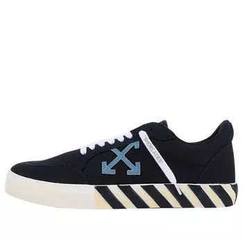 Кроссовки low vulcanized sneakers black Off-White, черный