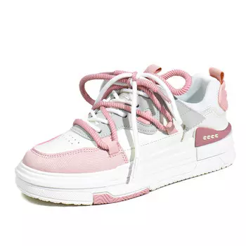 Кроссовки Lu Teng Skateboarding Shoes Women's Low-top, белый/серый