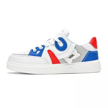Кроссовки Lu Teng Skateboarding Shoes Women's Low-top, белый/черный