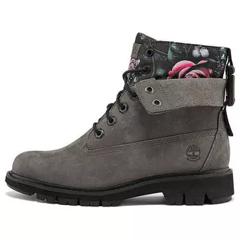 Кроссовки lucia way 6 inch waterproof roll top boots 'grey and floral' Timberland, серый
