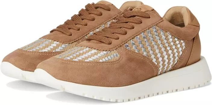 Кроссовки Lucky Brand Deva Woven Leather Sneaker, желто-коричневый