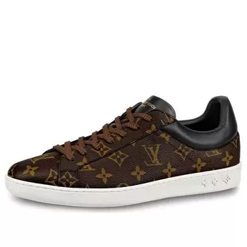 Кроссовки luxembourg sneakers 'brown logo monogram' Louis Vuitton, черный